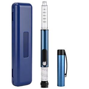 Stylo injecteur réutilisable en alliage d'aluminium V1 80UI, conception écologique, bouchon à vis, volume de 3 ml pour l'emballage - Product Image 1