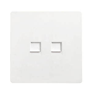 Cat6 Keystone <b>Wall</b> Plate 86 Type Single Port RJ45 Network Module <b>Panel</b> ABS Injection Easy Install for Structured Cabling - Product Image 4