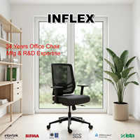 Chaise de bureau ergonomique en maille avec accoudoirs 3D, dossier réglable et siège en mousse, certifiée BIFMA, fabricant direct GTChair