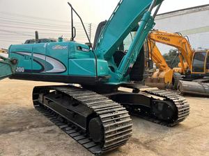 Excavadora Kobelco SK200 de 22 Toneladas con Cucharón de Excavación, Equipo de Construcción Usado, Motor Hitachi, Válvula Kawasaki - Product Image 3