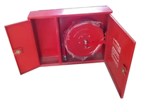 Armoire à enrouleur de tuyau d'incendie à porte simple de haute qualité, boîte extérieure pour tuyau d'incendie, dispositif de protection incendie