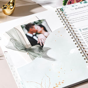 Fabricant de carnets spirales personnalisés, imprimés sur mesure, écologiques, format A5, agenda quotidien, journal, livre de planification de mariage - Product Image 5