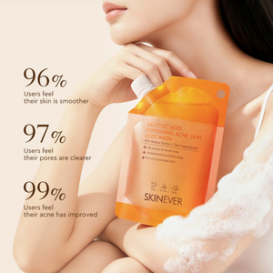 Skinever làm mới gel rửa cơ thể người lớn thảo dược công thức lỏng axit salicylic lưu huỳnh chống mụn chống Mite chăm sóc da dưỡng ẩm - Product Image 2
