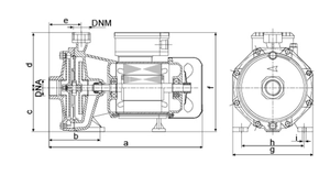 Bomba de Agua ปั๊มแรงเหวี่ยง SCM-26ST อย่างดีปั๊มน้ำสแตนเลส CE ROHS SCM-18ST SCM-ST Bomba de Agua SCM- - Product Image 6