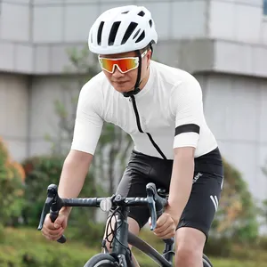 WOSAWE Set Jersey sepeda pria, baju olahraga balap sepeda gunung celana pendek 5D bantalan Gel musim panas