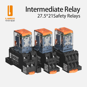 Relé Electromagnético Intermedio Pequeño LANBOO F18 HH54 MY AC DC 12 24 <span class=keywords><strong>220V</strong></span>, Relé Transparente Grande de 8 Pines - Product Image 3