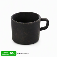 Tasses à café réutilisables écologiques en plastique recyclé à partir de grains de café, 200 ml, avec logo personnalisé, qualité alimentaire, réduction de 61 g de CO2