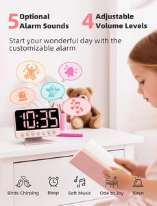 Relojes Despertadores Digitales para Dormitorios: Números Grandes y Nítidos, <span class=keywords><strong>5</strong></span> Niveles de Brillo Ajustables - Fáciles de Leer <span class=keywords><strong>a</strong></span> lo Largo de la Habitación - <span class=keywords><strong>5</strong></span> Sonidos de Alarma - Product Image 3