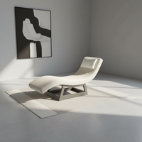Lit de spa en cuir véritable pour intérieur et extérieur, design moderne, chaise longue individuelle, usage commercial, éponge haute densité, aluminium, massage