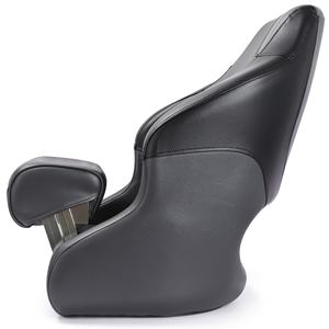 Marine Boot Deluxe Opvouwbare Bank Boot Stoelruimte Voor 2 Personen Dubbele Stoel Wit Met Donkerblauwe Naden - Product Image 4