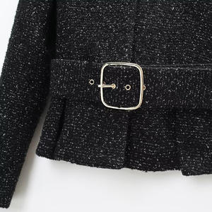 <span class=keywords><strong>Abbigliamento</strong></span> Femminile all'Ingrosso <span class=keywords><strong>Online</strong></span> AU, Nuovo Set Autunno Inverno Elegante con Cardigan Texturizzato con Cintura e Gonna al Ginocchio - Product Image 4