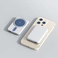 5000mAh 10000mAh Ultra-compact Mini Magnétique Sans Fil Charge Rapide Batterie Pack Type-C Chargeur Portable Téléphone Mobile