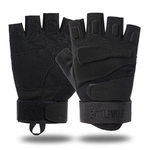 Guantes Deportivos Unisex Personalizados con Logotipo, Negros, Medios Dedos, de Poliéster, para Gimnasio, Levantamiento de Pesas, Ciclismo y Deportes al Aire Libre, con Protección UV - Product Image 6