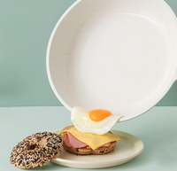Poêle à frire avec revêtement céramique antiadhésif, poignée résistante à la chaleur, facile à nettoyer