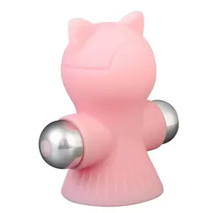 10 Frequency Nipple Sucker Massager Silicone Bunny Breast Stimulation Chest Vibrators Silicone Rabbit Vibrator for Women