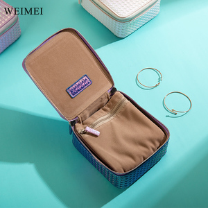 WEIMEI Nouvelle Trousse de Maquillage Portable OEM pour Femme, Boîte de Rangement à Bijoux avec Fermeture Éclair - Product Image 6
