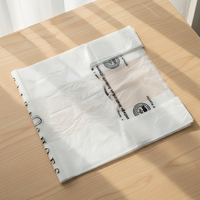Sac de courses personnalisé avec logo, imprimé en héliogravure, 100% biodégradable, compostable, respectueux de l'environnement, en matériau CPP