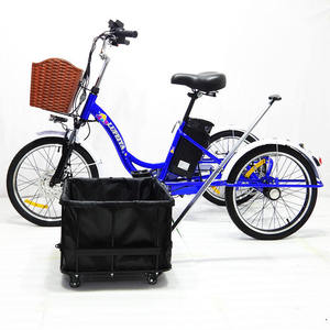 Triciclo Eléctrico para Adultos de 20 Pulgadas con Bajo Peldaño, 7 Velocidades, Ruedas Traseras Dobles Estables para el Transporte Diario Urbano de Personas Mayores - Product Image 3
