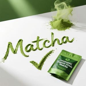 Té Matcha Orgánico Puro en Polvo NOP, Té Instantáneo en Polvo, Té Saludable para Adelgazar, Grado Alimenticio, Venta al por Mayor, Caja de 100g, a Granel - Product Image 1