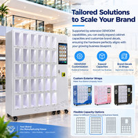 Distributeur automatique commercial à écran tactile 21,5'' pour blocs de construction et jouets, avec 30 compartiments et déploiement flexible