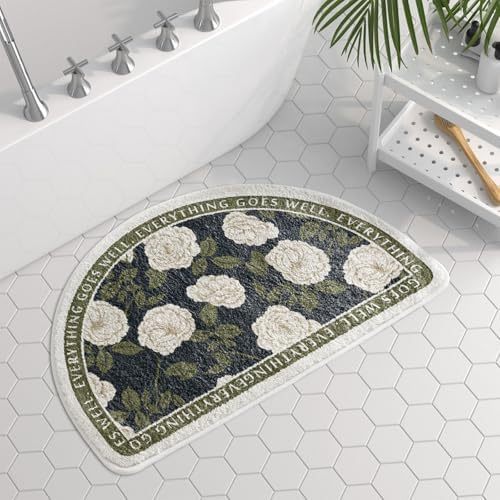 Half Round Floral a