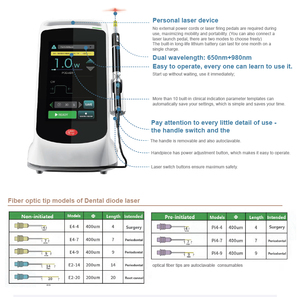 Équipement de chirurgie orale, laser à longueur d'onde unique pour la découpe des tissus mous, <span class=keywords><strong>appareil</strong></span> laser diode <span class=keywords><strong>dentaire</strong></span> portable avec stylo - Product Image 3