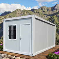 Casa Contenedor Modular Prefabricada Móvil con Energía Solar, Villa Rectangular Transpirable, Sala de Estar de Hotel, Panel Sándwich de Acero Moderno 1