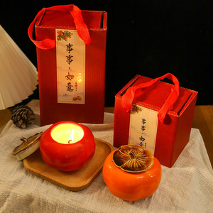 Scented Candles Paraffin <b>Mini</b> <b>Orange</b> Lemon Shape For Home Decor Gift - Product Image 2