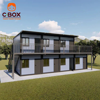 Cbox Maison de vie spacieuse, grande villa familiale résidentielle, maison modulaire préfabriquée, maison conteneur détachable