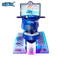 Jeu vidéo d'arcade simulateur de course automobile et moto pour enfants, à monnayeur, manèges pour enfants