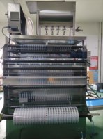 Verticale, aanpasbare, meerkleurige, automatische, meerdere-lijns ijslolly verpakkingsmachine voor sap/water etc.