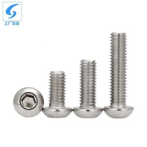 304 Stainless Steel Pan Head <b>Hex</b> Socket Screws M3 M12 For Furniture And Metal Fixing - Product Image 1