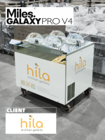 Machine à glace artisanale Miles, 4 cylindres, production de 12 à 18 minutes, maintien automatique au frais pour les glacieries