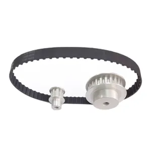 High quality custom rubber PU timing belt aluminum steel stainless steel toothed timing pulley