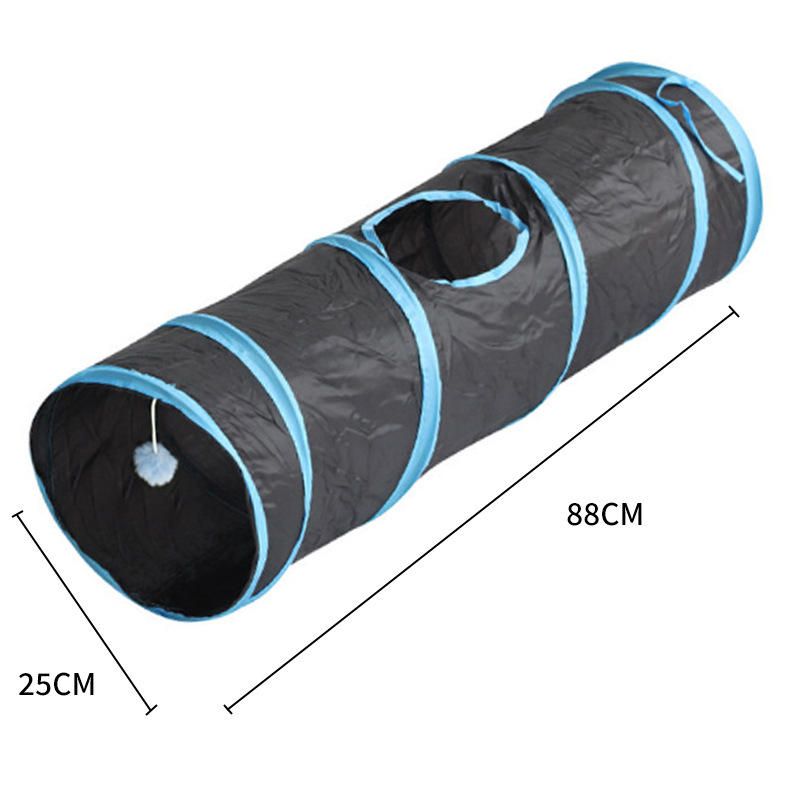 Black + blue through tunnel