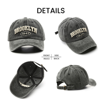 Casquette de baseball classique délavée et vieillie en 100 % coton, ajustable et non structurée, vente directe d'usine, prix usine de luxe