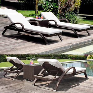 Y172A moderna spugna impermeabile resistente e resistente <span class=keywords><strong>sedia</strong></span> da giardino con Chaise da giardino pieghevole <span class=keywords><strong>sedia</strong></span> reclinabile panca con <span class=keywords><strong>poltrona</strong></span> - Product Image 1