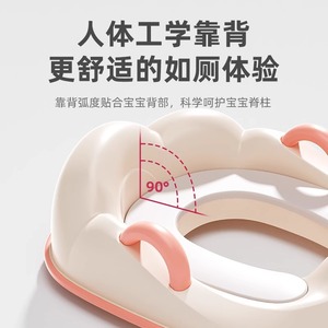 Children's Toilet Seat <b>Pad</b> Round Plastic Minimalist Design For Boys And Girls Potty Cover Household Use - Product Image 1