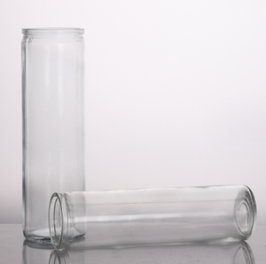 Großhandel günstigen Preis 8 Zoll leeres Glas 7 Tage Votiv kerzen spirituelle Kerzen Kirche Gebet religiöses Glas Kerzen glas - Product Image 2