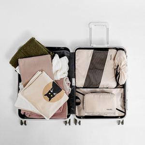 Oem Custom Modern Thickened Polyester Cloth Travel <b>Clothes</b> Bag Six-Piece Set Bundle Shoe Cover Multifunction <b>Storage</b> - Product Image 2