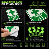 Panneau de sortie d'urgence professionnel pour incendie, luminescent dans le noir, plaque de porte durable avec cadre métallique, directionnel pour cinéma et théâtre
