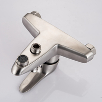 Prix usine Robinet De Douche Nickel Brossé En Acier Inoxydable 304 Robinets De Bain Mélangeur De Salle De Bains Chaud Et Froid Robinet De Douche