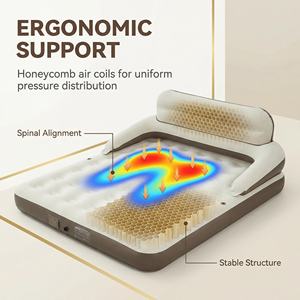 Lit gonflable pliable portable en PVC personnalisé pour la maison, l'intérieur, le <span class=keywords><strong>camping</strong></span> en plein air, avec <span class=keywords><strong>pompe</strong></span> intégrée - Product Image 4