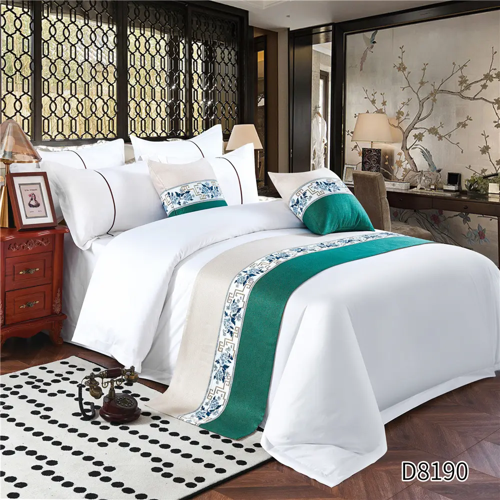 New Arrival luxury design hotel textile 4pcs solid color cotton duvet bedding set bed sheets