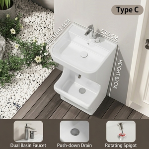 Nuovo Design Lavabo <span class=keywords><strong>da</strong></span> Pavimento per Wudu Musulmano, Lavabo per Lavaggio Piedi, Lavabo per <span class=keywords><strong>Bagno</strong></span> - Product Image 5