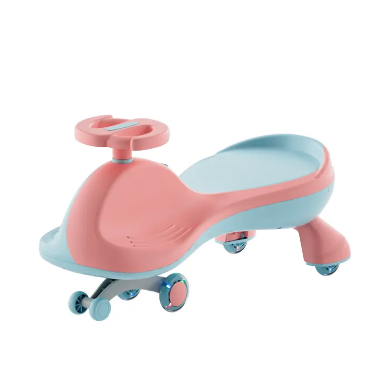 New model children's twist car lighting Music walking PP wheel swing car can sit and slide slide bike stall scooter stroller