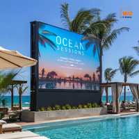 Écran LED SMD extérieur MICLED P3-P10 étanche IP65, mur vidéo 8K pour la publicité lors de fêtes à la plage ou à la piscine