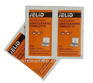 Lingettes nettoyantes désinfectantes pour écrans de lunettes jetables, conformes RoHS et MSDS, emballage individuel <span class=keywords><strong>POWERCLEAN</strong></span> - Product Image 2