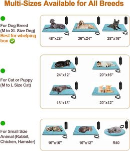 Accessoire confortable pour la maison, lit chauffant pour chat, coussin chauffant pour animaux de compagnie, pour chats et chiens - Product Image 6