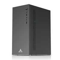 Boîtier d'ordinateur M-ATX MINIITX à prix d'usine avec alimentation, tour moyenne PC silencieuse en fer pour bureau professionnel